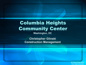 Columbia Heights Community Center Christopher Glinski Construction Management