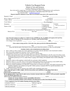 Vehicle Use Request Form