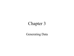 Chapter 3 Generating Data
