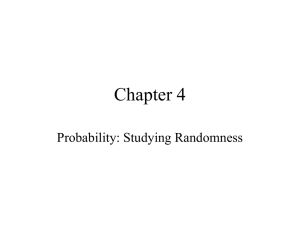 Chapter 4 Probability: Studying Randomness