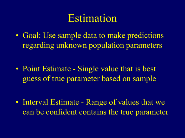 Estimation