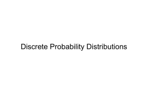 Introduction to Discrete Probability Distributions (PPT)