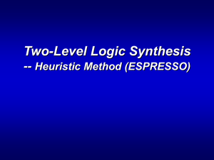 Lecture 5: 2-Level Minimization: Heuristic