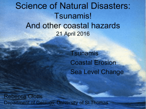 Science of Natural Disasters-Week 3-Coastal Hazards