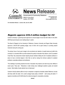 Regents approve $34.4 million budget for CU
