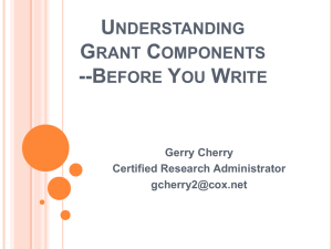 Grant Components