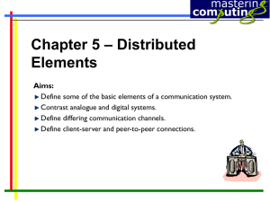 – Distributed Chapter 5 Elements