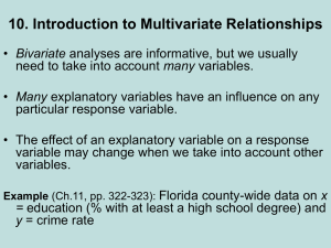 10. Introduction to multivariate relationships
