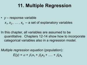 11. Multiple regression