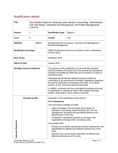 Qualification details