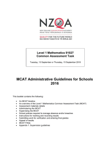 MCAT Administrative Guidelines for Schools (DOC, 988KB)