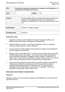 NZQA registered unit standard 27105 version 2  Page 1 of 3