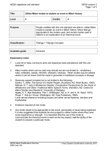 NZQA registered unit standard 16033 version 3  Page 1 of 3