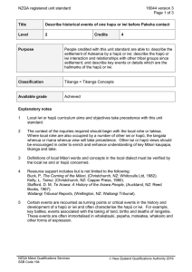 NZQA registered unit standard 16044 version 3  Page 1 of 3