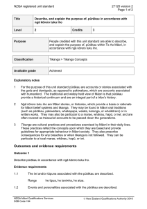 NZQA registered unit standard 27126 version 2  Page 1 of 2