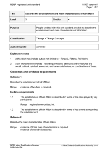 NZQA registered unit standard 16167 version 5  Page 1 of 2