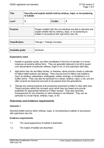 NZQA registered unit standard 27120 version 2  Page 1 of 3
