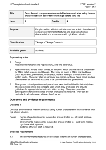 NZQA registered unit standard 27121 version 2  Page 1 of 3