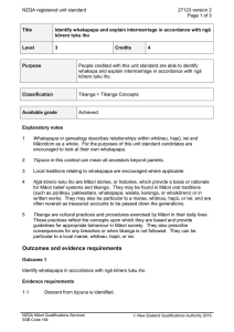 NZQA registered unit standard 27123 version 2  Page 1 of 3