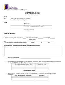 Overload Request Form