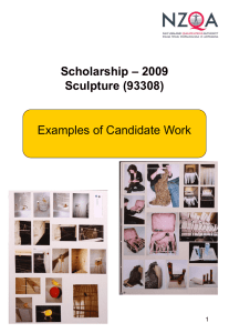 – 2009 Scholarship Sculpture (93308) Examples of Candidate Work
