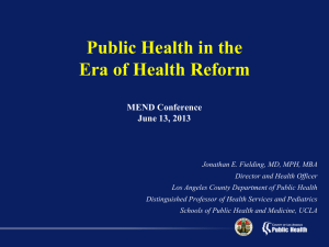 "Public Health in the Era of Health Reform" (.pptx)