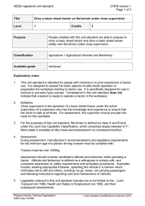NZQA registered unit standard 27608 version 1  Page 1 of 3
