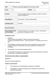 NZQA registered unit standard 4252 version 7  Page 1 of 3