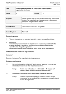 NZQA registered unit standard 11827 version 4  Page 1 of 3