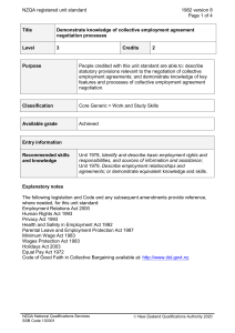 NZQA registered unit standard 1982 version 8  Page 1 of 4