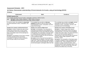 – 2015 Assessment Schedule