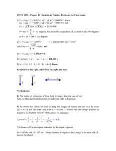 Solutions to Practice for Final Exam