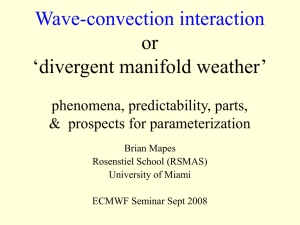 Wave-convection interaction or ‘divergent manifold weather’ phenomena, predictability, parts,