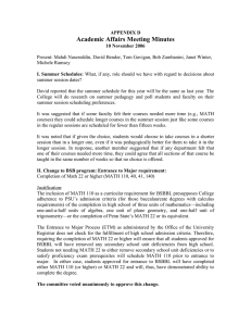 Academic Affairs Committee Minutes for Monday, November 13, 2006