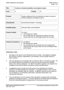 NZQA registered unit standard 9005 version 3  Page 1 of 3