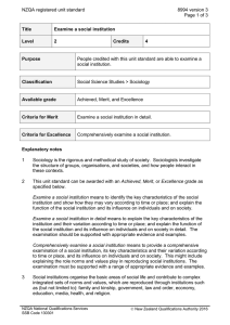 NZQA registered unit standard 8994 version 3  Page 1 of 3