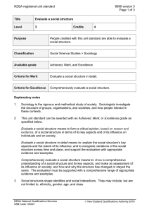 NZQA registered unit standard 8999 version 3  Page 1 of 3