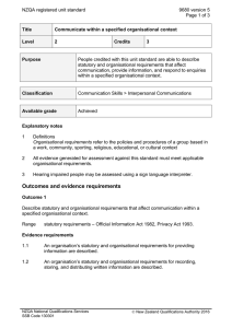 NZQA registered unit standard 9680 version 5  Page 1 of 3
