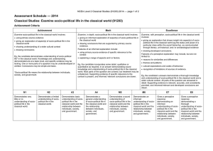 — 2014 Assessment Schedule