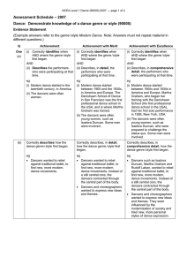 – 2007 Assessment Schedule Evidence Statement