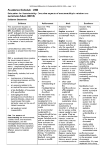 – 2008 Assessment Schedule