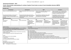 – 2013 Assessment Schedule