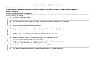 – 2013 Assessment Schedule