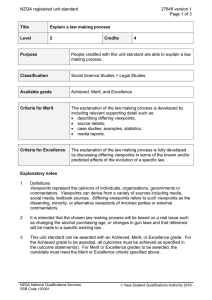 NZQA registered unit standard 27848 version 1  Page 1 of 3