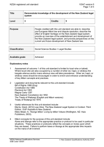 NZQA registered unit standard 10347 version 6  Page 1 of 4