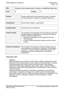 NZQA registered unit standard 27849 version 1  Page 1 of 3