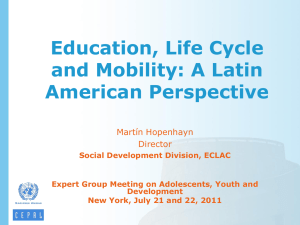 Education, life cycle and social mobility: a Latin American perspective