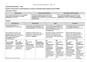 – 2015 Assessment Schedule