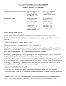 /~recsport/documents/CRSAB Meeting Minutes September 6th 2013.doc