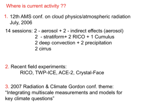 Jan. 18 lecture - observed properties of fair-weather Cumulus